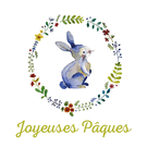 Lapin délicat entouré de fleurs printanières